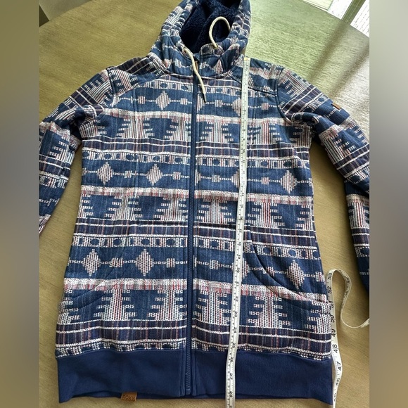 Roxy SNOW Junior's Frost Printed Fleece Jacket - large - Picture 11 of 12